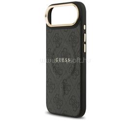 CG MOBILE iPhone Air GUESS 4G CLASSIC LOGO szilikon telefonvédő ütésállóság, bőr hatású hátlap, FEKETE GUHMP17MP4MSEGCK small