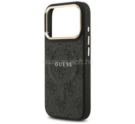 CG MOBILE iPhone 18 Pro Max / 17 Pro Max GUESS 4G CLASSIC LOGO szilikon telefonvédő ütésállóság, bőr hatású hátlap, FEKETE GUHMP17XP4MSEGCK small