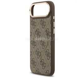 CG MOBILE iPhone Air GUESS 4G CLASSIC LOGO szilikon telefonvédő ütésállóság, bőr hatású hátlap, SÖTÉTBARNA GUHMP17MP4MSEGCW small
