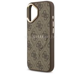 CG MOBILE iPhone 17 GUESS 4G CLASSIC LOGO szilikon telefonvédő ütésállóság, bőr hatású hátlap, SÖTÉTBARNA GUHMP17SP4MSEGCW small
