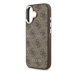 CG MOBILE iPhone 17 GUESS 4G MAGSAFE szilikon telefonvédő ütésállóság, műanyag hátlap, BARNA GUHMP17SP4GSSMCW small