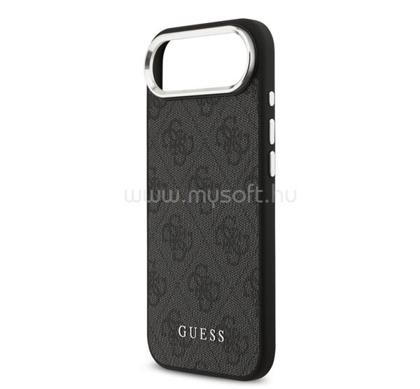 CG MOBILE iPhone Air GUESS 4G MAGSAFE szilikon telefonvédő ütésállóság, műanyag hátlap, FEKETE