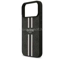 CG MOBILE iPhone 18 Pro Max / 17 Pro Max GUESS 4G PRINTED STRIPES szilikon telefonvédő ütésállóság, MagSafe, FEKETE GUHMP17XP4RPSK small