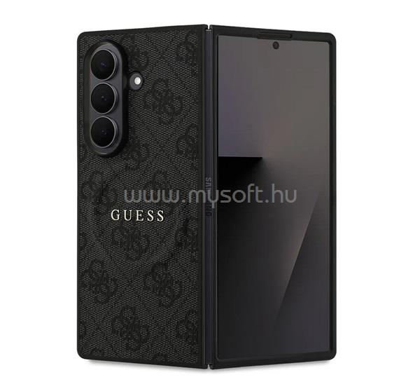 CG MOBILE Samsung Z Fold7 GUESS 4G RING CLASSIC LOGO szilikon telefonvédő ütésállóság, MagSafe, FEKETE