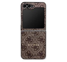 CG MOBILE Samsung Z Flip7 GUESS 4G RING CLASSIC LOGO szilikon telefonvédő ütésállóság, MagSafe, SÖTÉTBARNA GUHMZF7P4MSEGCW small