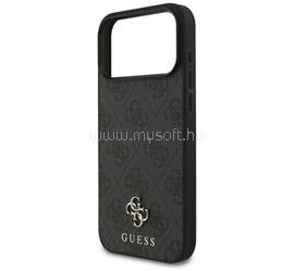 CG MOBILE iPhone 18 Pro Max / 17 Pro Max GUESS 4G SMALL CLASSIC LOGO MAGSAFE szilikon telefonvédő ütésállóság, MagSafe, FEKETE GUHMP18XP4SM4MK small