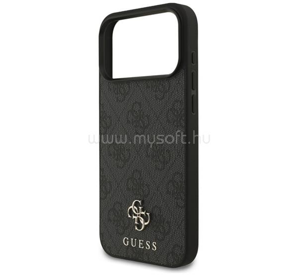 CG MOBILE iPhone 18 Pro Max / 17 Pro Max GUESS 4G SMALL CLASSIC LOGO MAGSAFE szilikon telefonvédő ütésállóság, MagSafe, FEKETE