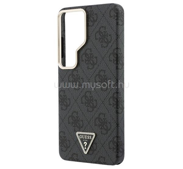 CG MOBILE Samsung S26 Ultra GUESS 4G TRIANGLE LOGO MAGSAFE szilikon telefonvédő ütésállóság, mágneses, FEKETE