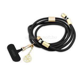 CG MOBILE GUESS CROSSBODY STRAP 4G CHARM adatkábel Type-C - Type-C, 150cm, FEKETE GUCCUCNY4GDK small