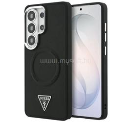 CG MOBILE Samsung S26 Ultra GUESS EMBOSSED RING TRIANGLE LOGO MAGSAFE szilikon telefonvédő ütésállóság, mágneses, FEKETE GUHMS26LPSDTSCMK small