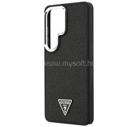 CG MOBILE Samsung S26 Ultra GUESS FIXED GLITTER TRIANGLE LOGO MAGSAFE szilikon telefonvédő műanyag hátlap, mágneses, FEKETE GUHMS26LPFGTSCMK small