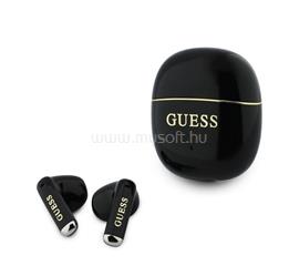 CG MOBILE GUESS GOLD LINE GLOSSY CLASSIC LOGO bluetooth fülhallgató SZTEREO (v5.4, TWS, mikrofon + töltőtok) FEKETE GUTWSG3HGECK small