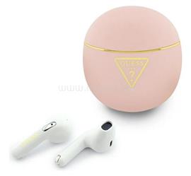 CG MOBILE GUESS GOLD LINE TRIANGLE bluetooth fülhallgató SZTEREO (v6.0, TWS, mikrofon, IPX5 vízálló + töltőtok) RÓZSASZÍN GUTWSA15HETP small