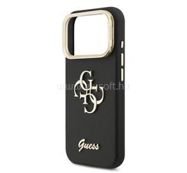 CG MOBILE iPhone 18 Pro Max GUESS GRAINED BIG 4G & STAND CAMERA szilikon telefonvédő műanyag hátlap, kitámasztó, FEKETE GUHCP17XPCS4GSK small
