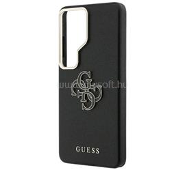 CG MOBILE Samsung S26 Ultra GUESS GRAINED BIG 4G METAL LOGO szilikon telefonvédő ütésállóság, bőr hatású hátlap, FEKETE GUHCS26L5PS4RGGK small