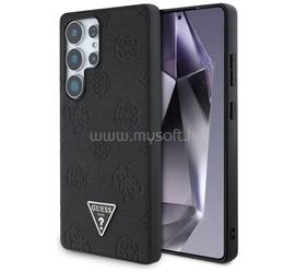 CG MOBILE Samsung S25 Ultra GUESS GRAINED HOT STAMP PEONY PATTERN szilikon telefonvédő ütésállóság, MagSafe, FEKETE GUHMS25LPGBTMK small