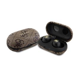 CG MOBILE GUESS PU METAL LOGO bluetooth fülhallgató SZTEREO v5.3, IPX5 vízálló + töltőtok, BARNA GUTWSP4EGW small