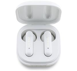 CG MOBILE GUESS METAL LOGO bluetooth fülhallgató SZTEREO (v5.3, TWS, mikrofon, zajszűrő, IPX5 vízálló + töltőtok) FEHÉR GUTWSJ7HE4GH small