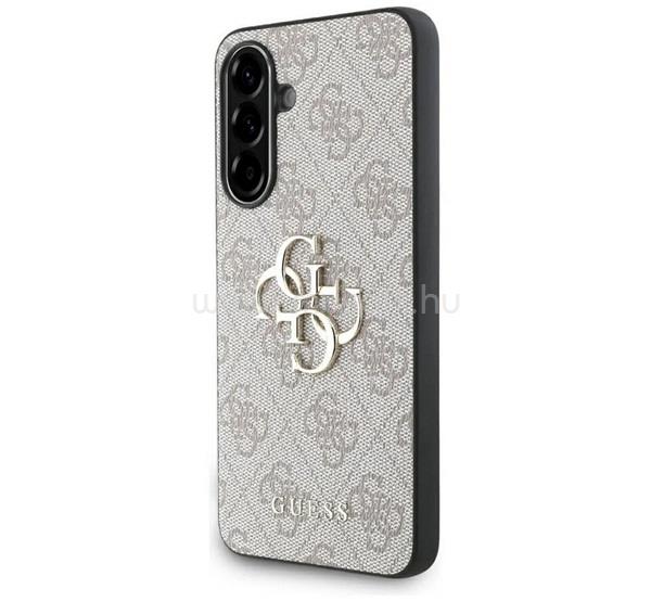 CG MOBILE Samsung A56 5G GUESS PU 4G METAL LOGO műanyag telefonvédő ütésállóság, bőr hatású hátlap, RÓZSASZÍN