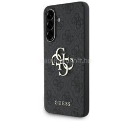 CG MOBILE Samsung A56 5G GUESS PU 4G METAL LOGO műanyag telefonvédő ütésállóság, bőr hatású hátlap, SÖTÉTSZÜRKE GUHCSA564GMGGR small