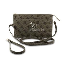 CG MOBILE GUESS PU 4G METAL LOGO kézitáska univerzális, vállpánt, SÖTÉTBARNA GUWPO5P4GP4GLW small