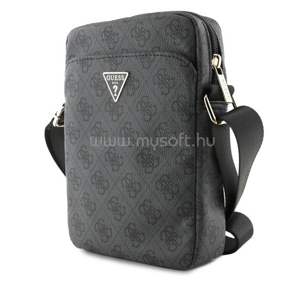 CG MOBILE GUESS PU 4G TRIANGLE LOGO kézitáska álló univerzális, vállpánt, FEKETE