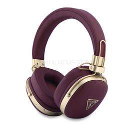 CG MOBILE GUESS PU Grained Triangle Gold Metal Logo ENC bluetooth fejhallgató SZTEREO v5.4, mikrofon, BURGUNDY GUBHP72PGTCSR small