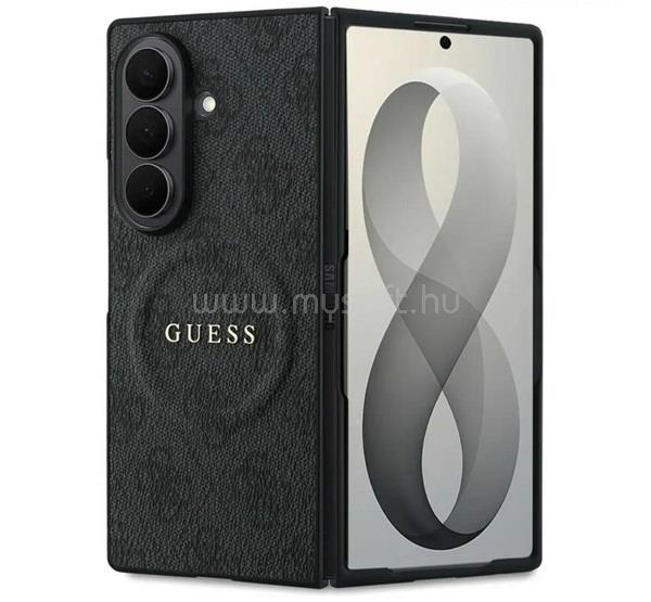 CG MOBILE Samsung Z Fold8 GUESS PU LEATHER 4G MAGNETIC műanyag telefonvédő ütésállóság, mágneses, FEKETE