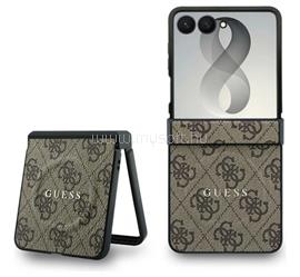 CG MOBILE Samsung Z Flip8 GUESS PU LEATHER 4G MAGNETIC műanyag telefonvédő ütésállóság, mágneses, SÖTÉTBARNA GUHMZF8P4MSEGCW small