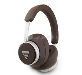CG MOBILE GUESS PU SAFFIANO TRIANGLE LOGO bluetooth fejhallgató SZTEREO v5.4, zajszűrő, SÖTÉTBARNA GUBHC15PGMRTRW small