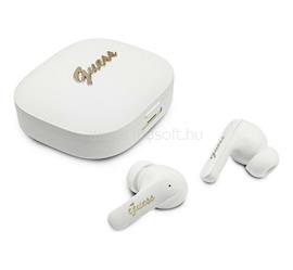 CG MOBILE GUESS SCRIPT METAL LOGO bluetooth fülhallgató SZTEREO (v5.4, TWS, mikrofon, fordító funkicó + töltőtok) FEHÉR GUTWSX45PGSH small