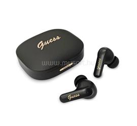 CG MOBILE GUESS SCRIPT METAL LOGO bluetooth fülhallgató SZTEREO (v5.4, TWS, mikrofon, fordító funkicó + töltőtok) FEKETE GUTWSX45PGSK small