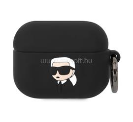 CG MOBILE KARL LAGERFELD 3D LOGO NFT KARL HEAD szilikon tok (karabíner) FEKETE Apple AirPods Pro KLAPRUNIKK small