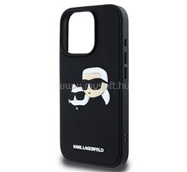 CG MOBILE iPhone 16 Pro Max KARL LAGERFELD 3D RUBBER DOUBLE HEADS szilikon telefonvédő ütésállóság, 3D, FEKETE KLHCP16XRBCKCHLK small