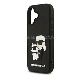 CG MOBILE iPhone 17 KARL LAGERFELD 3D RUBBER KARL AND CHOUPETTE szilikon telefonvédő ütésállóság, 3D, FEKETE KLHCP17S3DRKCNK small