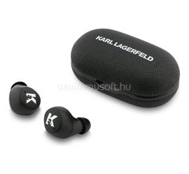 CG MOBILE KARL LAGERFELD ENC SAFFIANO LOGO bluetooth fülhallgató SZTEREO v5.4, aktív zajszűrő + töltőtok, FEKETE KLTWSPSALMK small