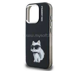 CG MOBILE iPhone 15 Pro KARL LAGERFELD IML AQUARELLE CHOUPETTE szilikon telefonvédő ütésállóság, kameravédő, FEKETE KLHCP15LHMCHAQK small