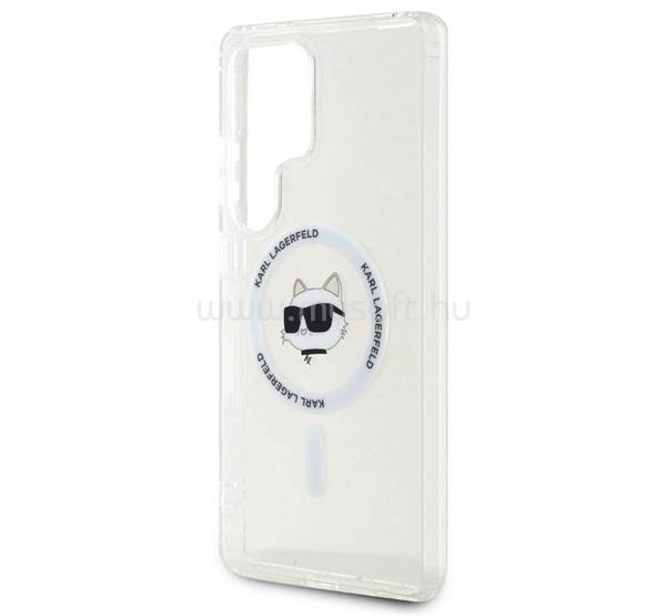 CG MOBILE Samsung S25 Ultra KARL LAGERFELD IML CHOUPETTE HEAD MAGSAFE szilikon telefonvédő ütésállóság, MagSafe, ÁTLÁTSZÓ