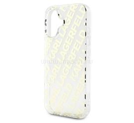 CG MOBILE iPhone 16 KARL LAGERFELD IML ELECTROPLATED REPEATED LOGO szilikon telefonvédő ütésállóság ARANY KLHCP16SHKFOEMD small