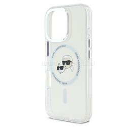 CG MOBILE KARL LAGERFELD IML K&CH HEADS METAL FRAME MAGSAFE szilikon telefonvédő ütésállóság, MagSafe, ÁTLÁTSZÓ KLHMP16XHLSKCH small