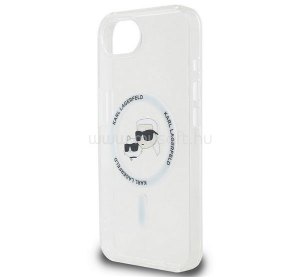 CG MOBILE iPhone 17e KARL LAGERFELD IML K&CH HEADS METAL FRAME MAGSAFE szilikon telefonvédő ütésállóság, MagSafe, ÁTLÁTSZÓ