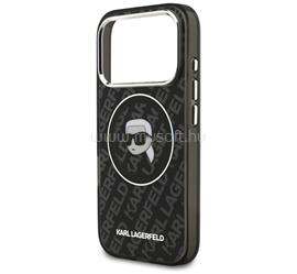 CG MOBILE iPhone 18 Pro / 17 Pro KARL LAGERFELD IML KARL HEAD LOGO MAGSAFE szilikon telefonvédő ütésállóság, MagSafe, FEKETE KLHMP17LHMKBKHOK small