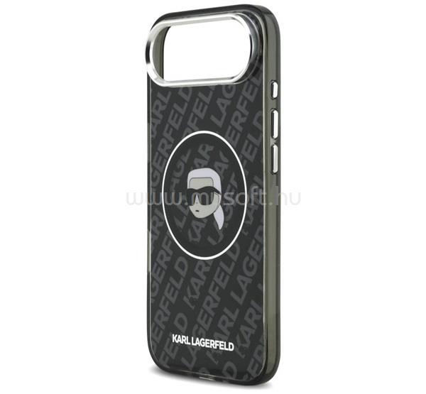 CG MOBILE iPhone Air KARL LAGERFELD IML KARL HEAD LOGO MAGSAFE szilikon telefonvédő ütésállóság, MagSafe, FEKETE