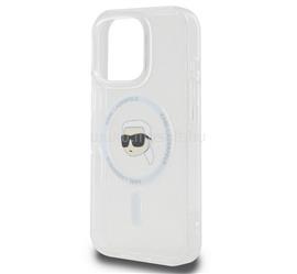 CG MOBILE iPhone 16 Pro KARL LAGERFELD IML KARL HEAD METAL FRAME MAGSAFE szilikon telefonvédő ütésállóság, MagSafe, ÁTLÁTSZÓ KLHMP16LHLSKIH small