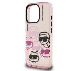 CG MOBILE iPhone 16 Pro KARL LAGERFELD IML MULTI K&CH HEADS szilikon telefonvédő ütésállóság, kameravédő, RÓZSASZÍN KLHCP16LHMCHKCP small