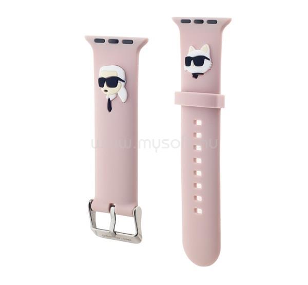 CG MOBILE KARL LAGERFELD KARL AND CHOUPETTE HEAD NFT pótszíj egyedi méret, fém csat, RÓZSASZÍN