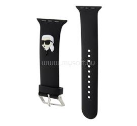 CG MOBILE KARL LAGERFELD KARL HEAD NFT pótszíj egyedi méret, fém csat, FEKETE KLAWLSLKNK small