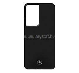 CG MOBILE Samsung S21 Ultra MERCEDES-BENZ SILICONE szilikon telefonvédő mikrofiber plüss belső, kameravédő, FEKETE MEHCS21LSILBK small