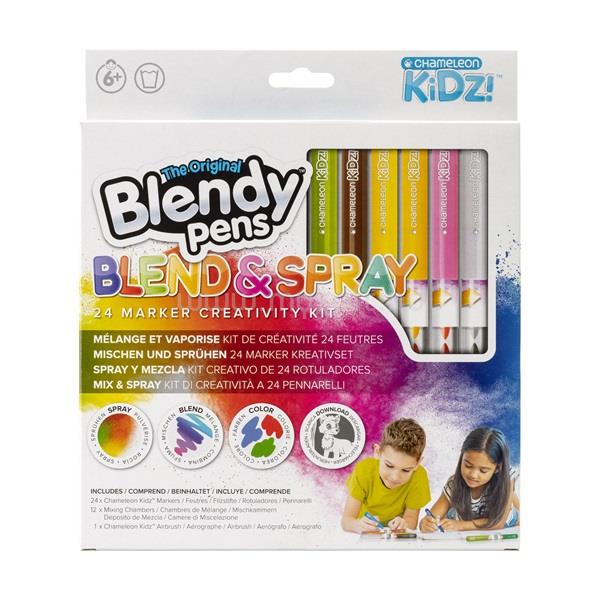 CHAMELEON Kidz Blend & Spray szett 24db filctoll