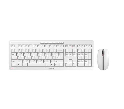 CHERRY STREAM DESKTOP PALE GREY RECHARGE KEYBOARD AND MOUSE SET US